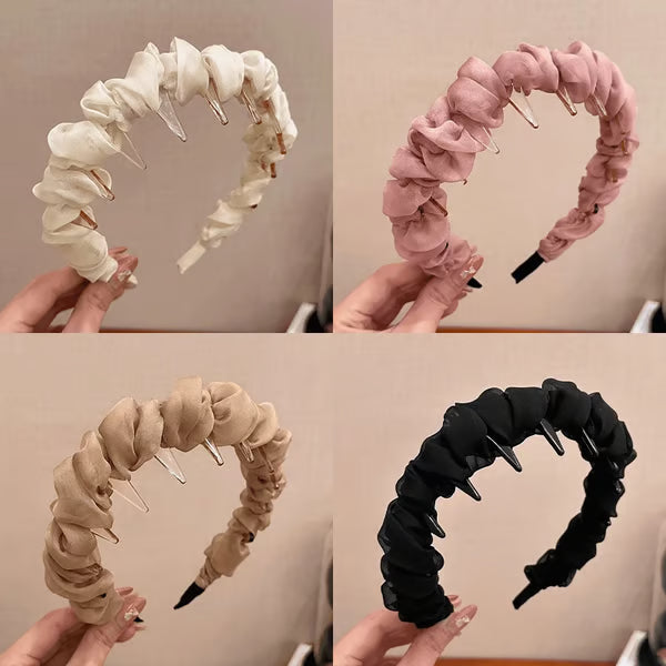 🔥Retro High Skull Pearl Headband