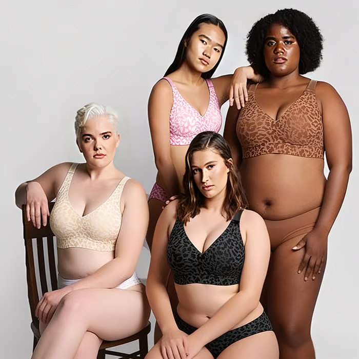 🏆 🔥Super Firming Leopard Print Jelly Bra | Women Wirefree Bras 👍No More Sagging Breasts