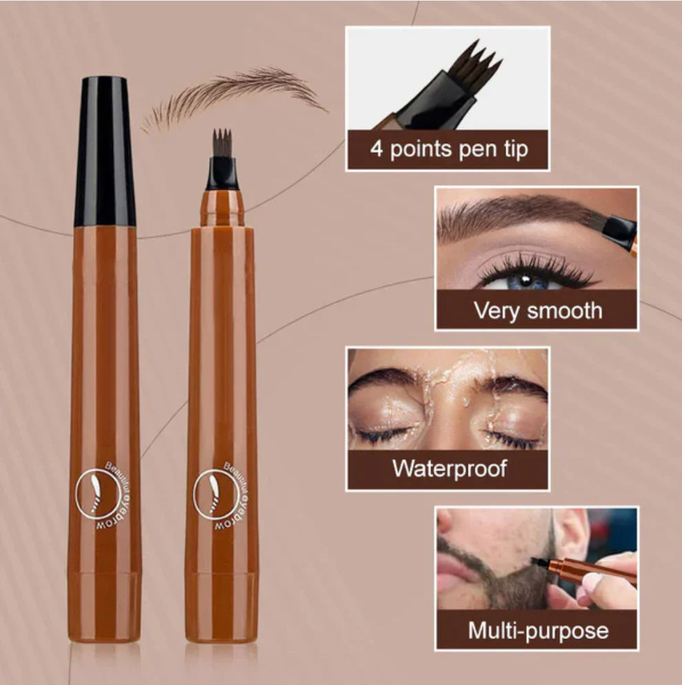 🔥Buy 1 Get 1 Free🔥Waterproof Four-tip Beard and Eyebrow Pen✨