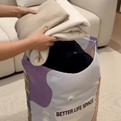 No-Pump Vacuum Storage Compression Bags