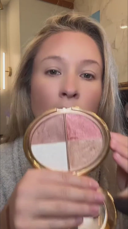 ✨ INSTANT GLOW GODDESS Eye & Cheek Palette 4-IN-1 Glow System